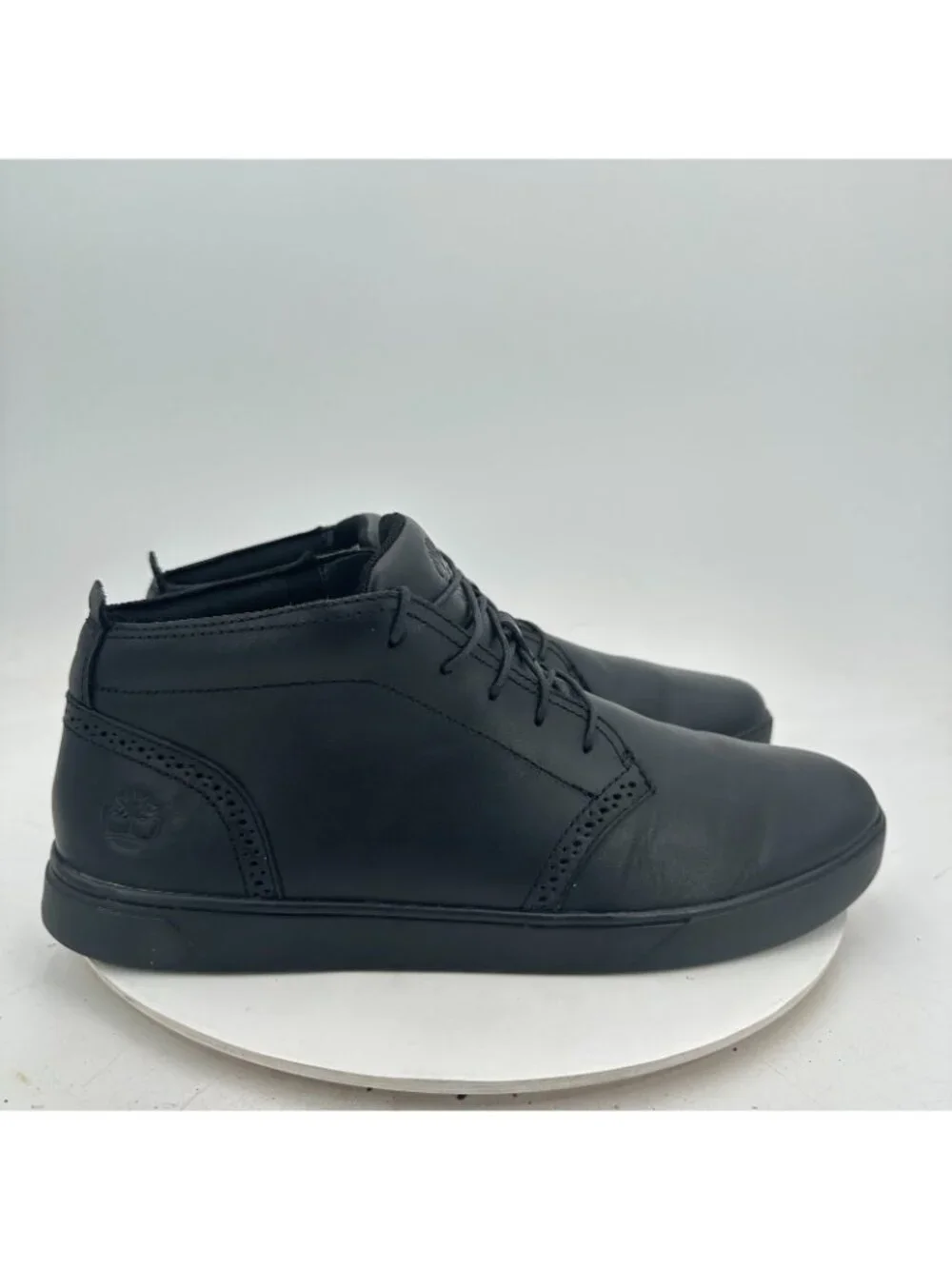 Timberland Men Size 12 A1ZHR Black Leather Brogue Chukka Lace Up Boot